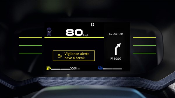 Vadiúj Dacia Duster - Éberségfigyelő asszisztens